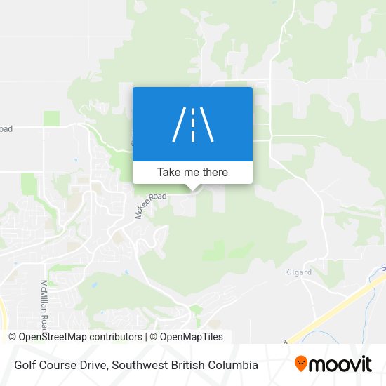 Golf Course Drive map
