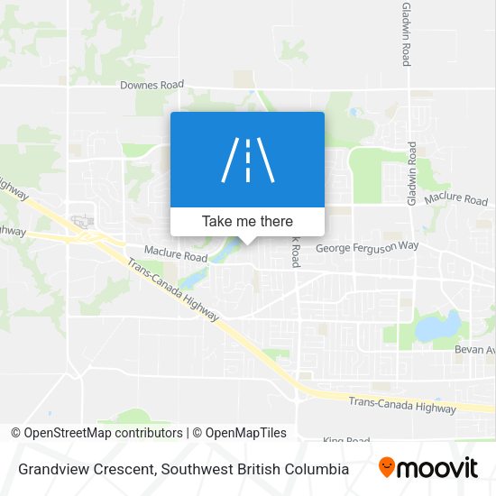 Grandview Crescent map