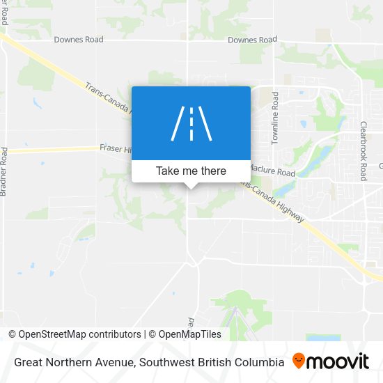 Great Northern Avenue map