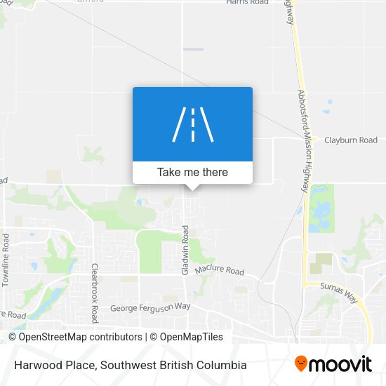 Harwood Place map
