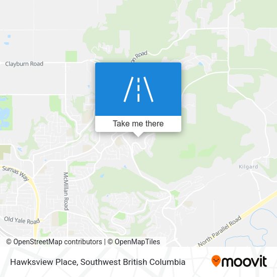 Hawksview Place map
