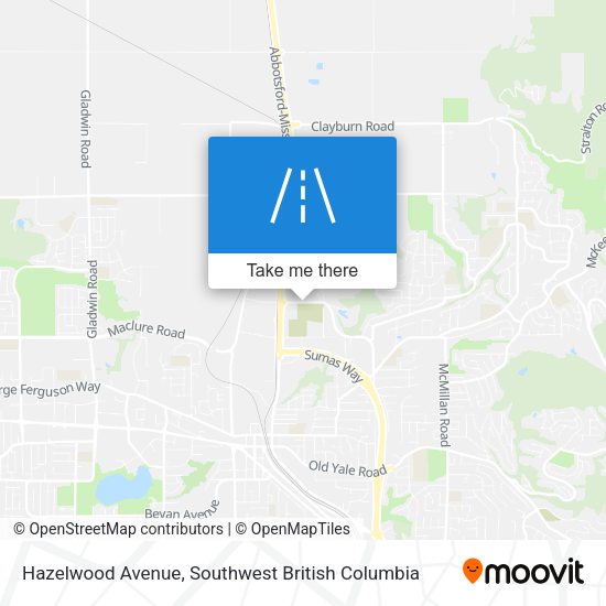 Hazelwood Avenue map
