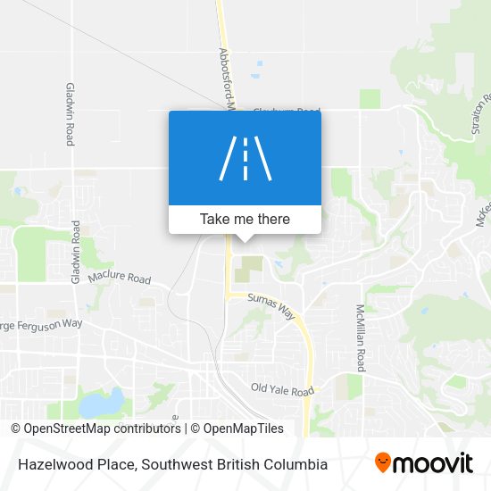 Hazelwood Place map