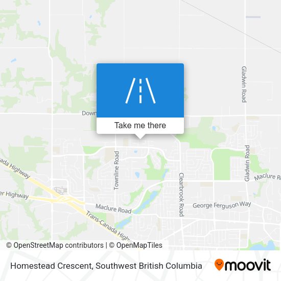 Homestead Crescent map