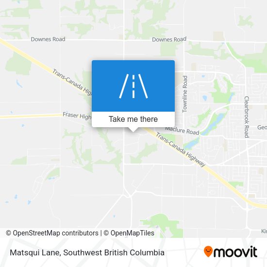 Matsqui Lane map