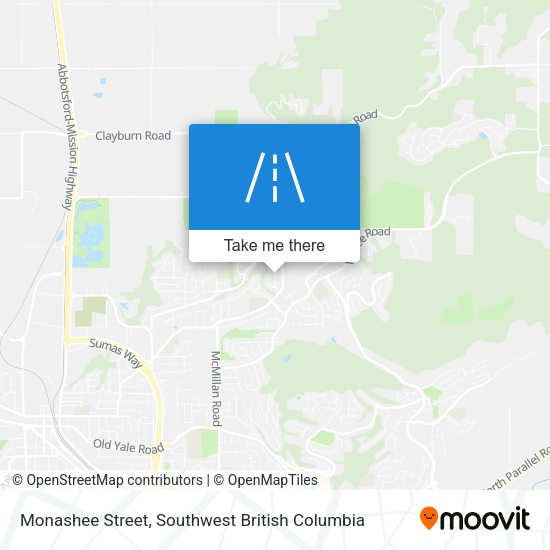 Monashee Street map