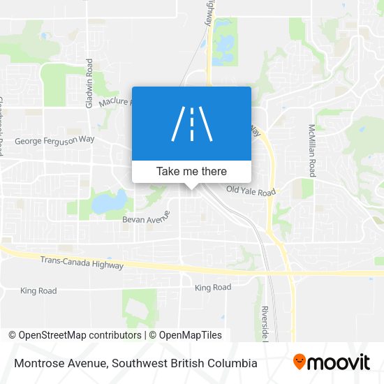 Montrose Avenue map