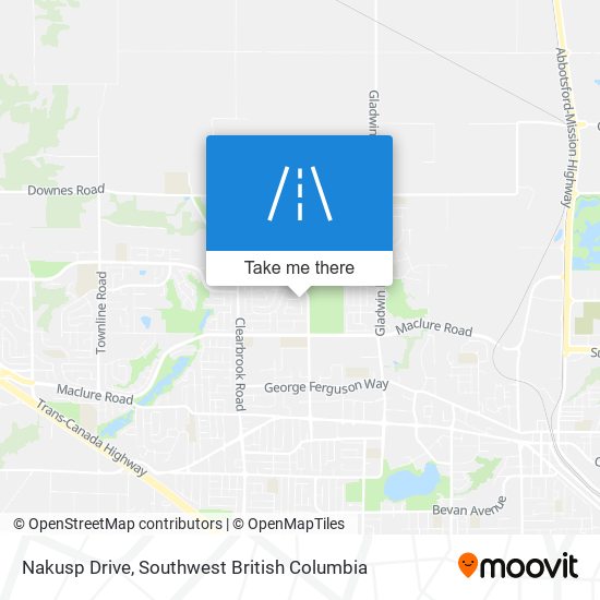 Nakusp Drive map