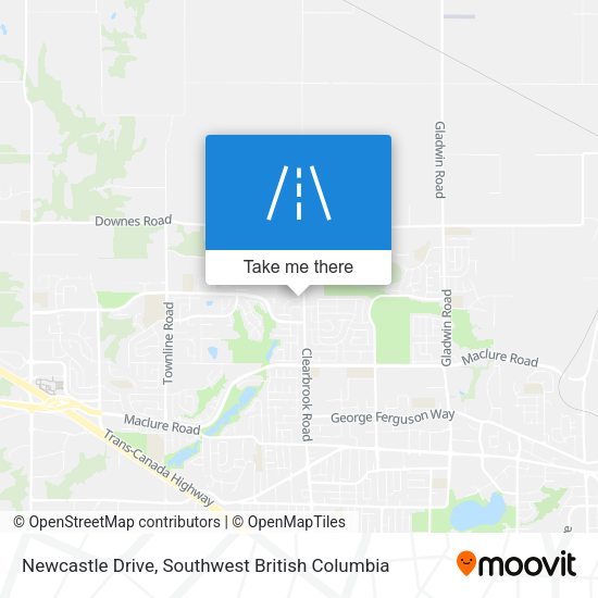 Newcastle Drive map