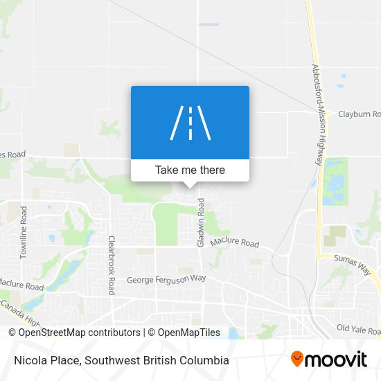 Nicola Place map