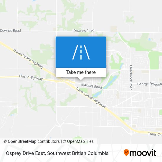 Osprey Drive East map