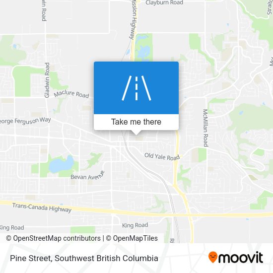 Pine Street map