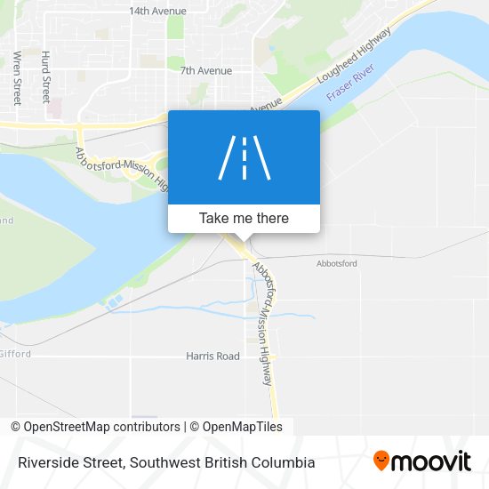 Riverside Street map