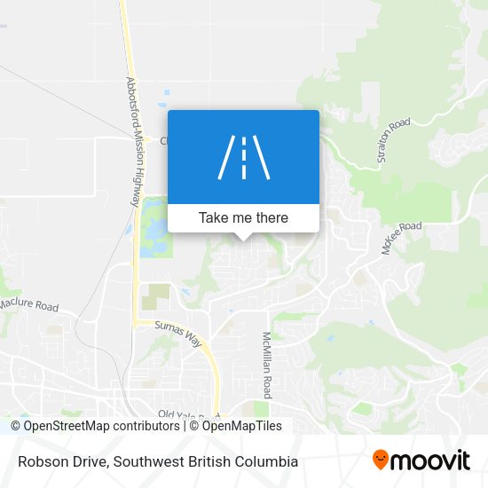Robson Drive map
