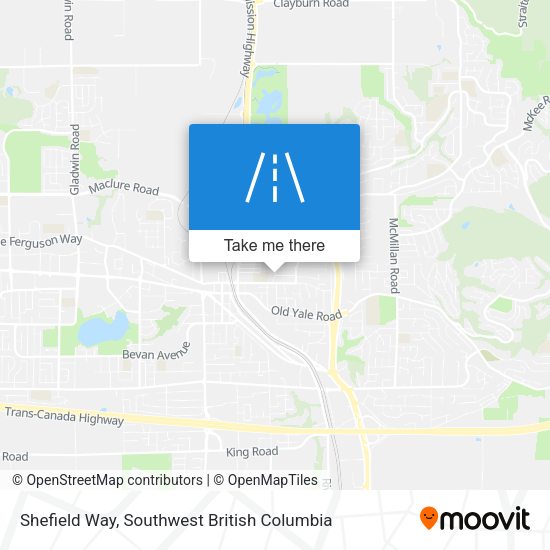 Shefield Way map