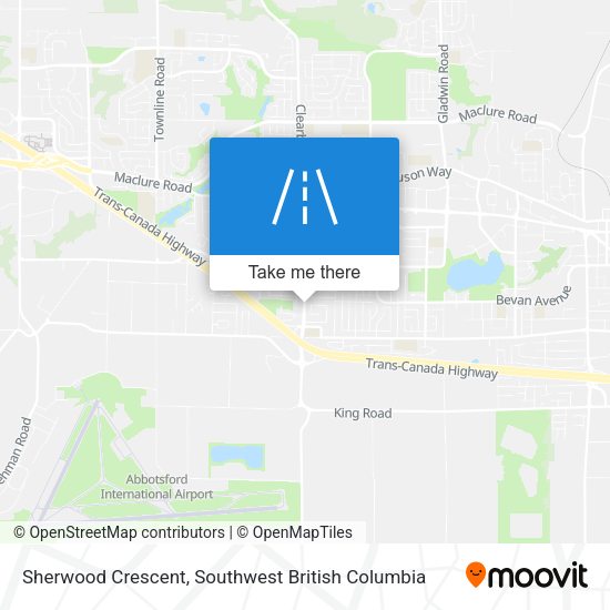 Sherwood Crescent map