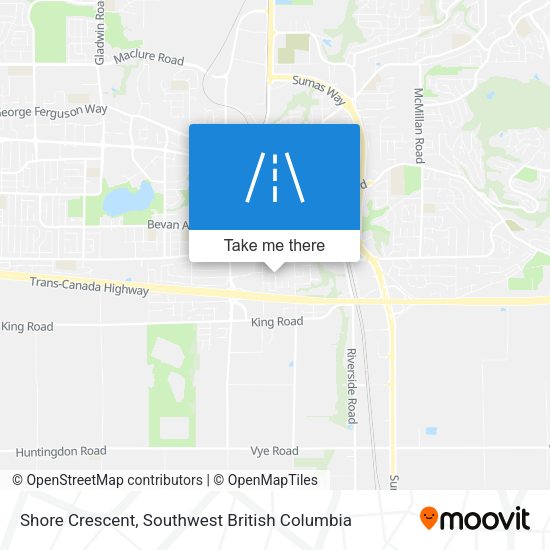 Shore Crescent map
