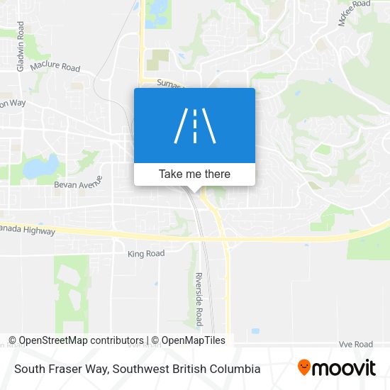 South Fraser Way map