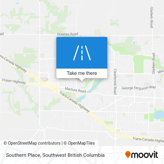 Southern Place map