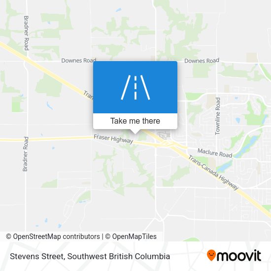 Stevens Street map