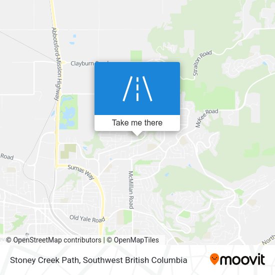 Stoney Creek Path map