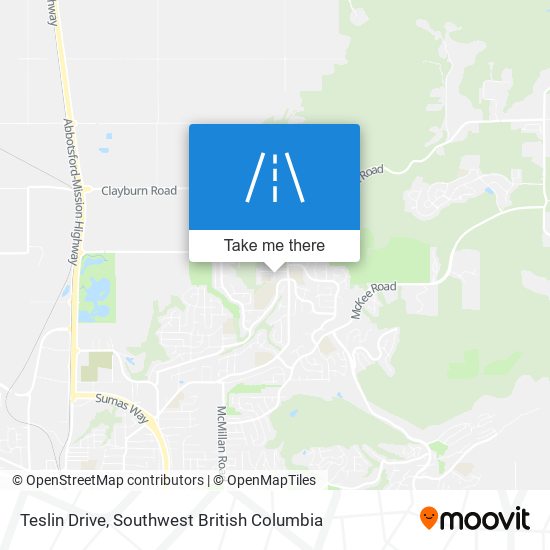 Teslin Drive map