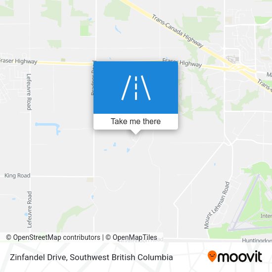 Zinfandel Drive map