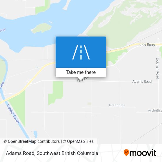 Adams Road map