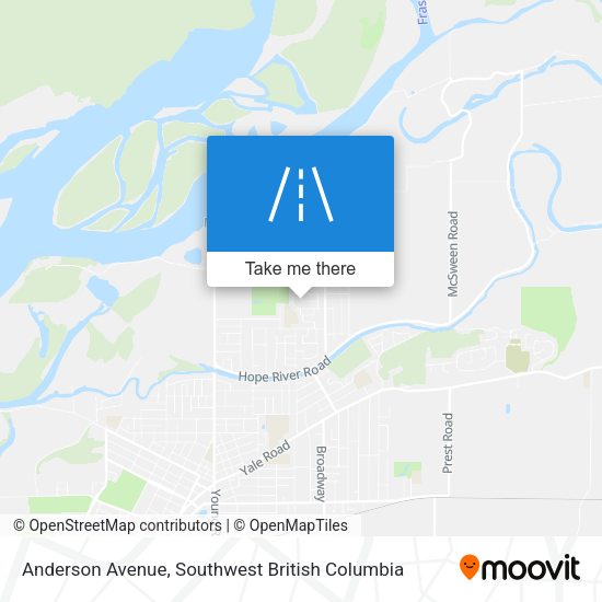 Anderson Avenue map