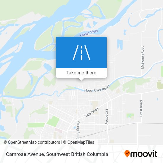 Camrose Avenue map