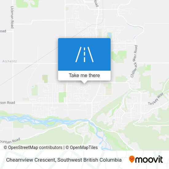 Cheamview Crescent map