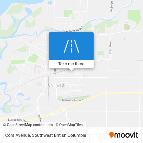 Cora Avenue map