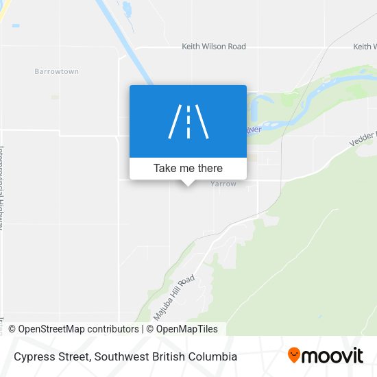 Cypress Street map