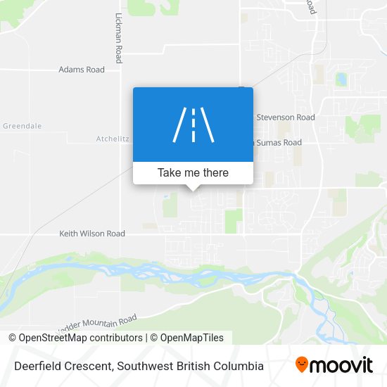 Deerfield Crescent map