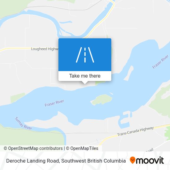 Deroche Landing Road map