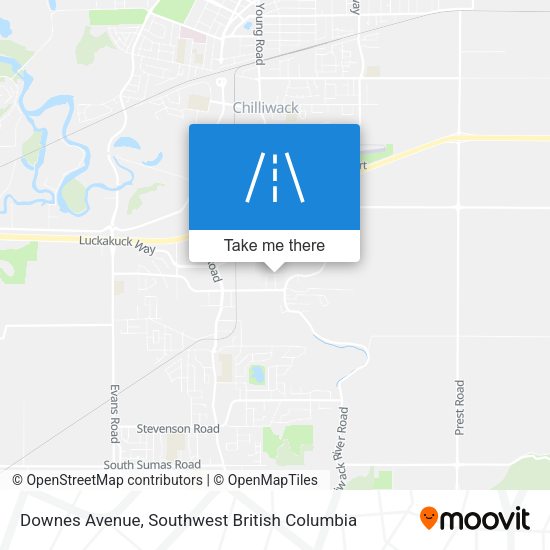 Downes Avenue map