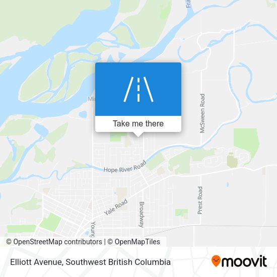 Elliott Avenue map