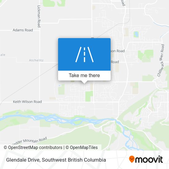Glendale Drive map