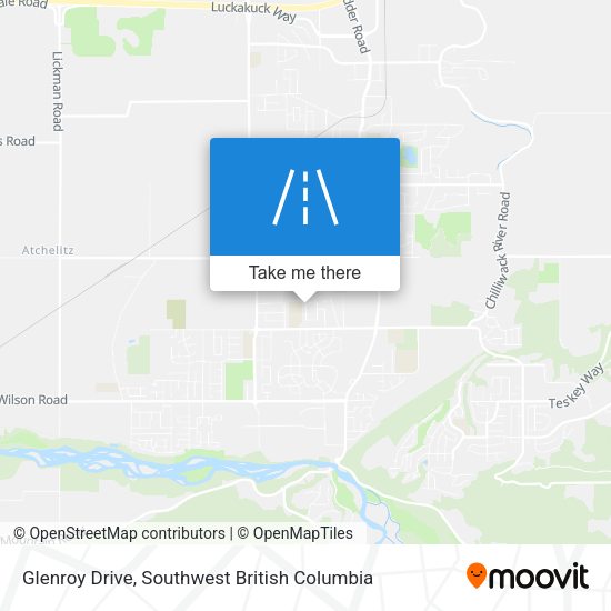 Glenroy Drive map