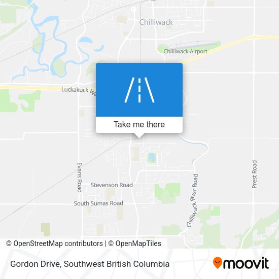 Gordon Drive map