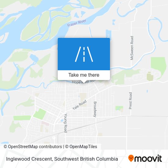 Inglewood Crescent map