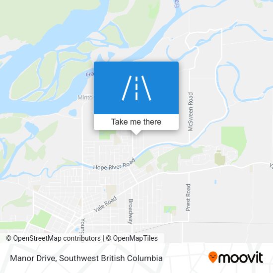 Manor Drive map