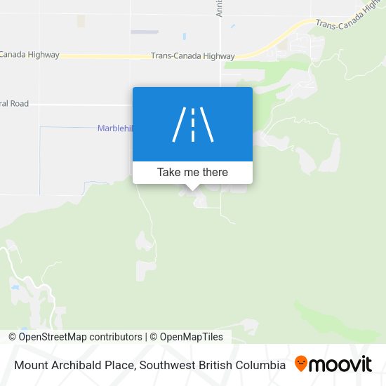 Mount Archibald Place map