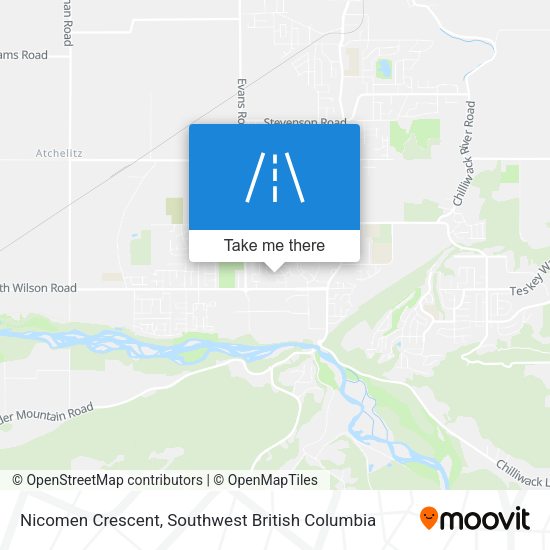 Nicomen Crescent map