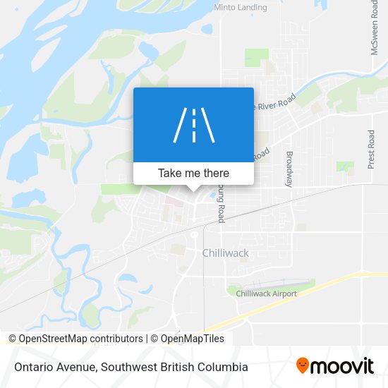 Ontario Avenue map