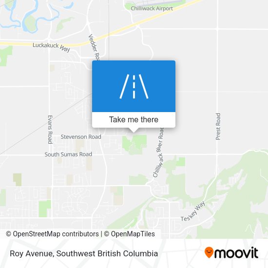 Roy Avenue map