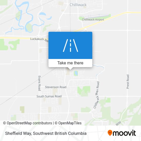 Sheffield Way map