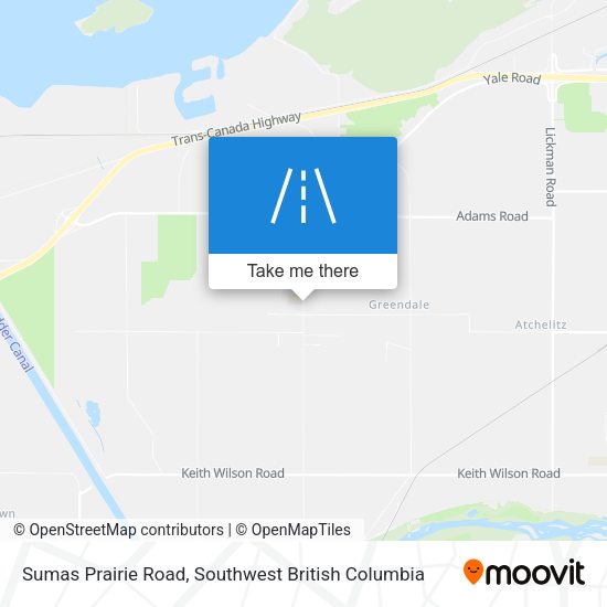 Sumas Prairie Road map