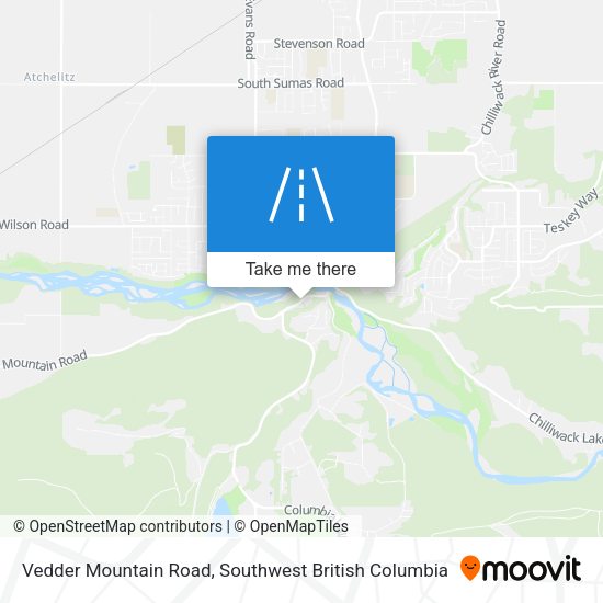 Vedder Mountain Road plan