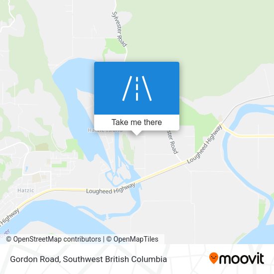 Gordon Road map